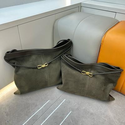 Cross-border New Woven Rope Frosted Leather Mailman Stray Bag Lazy Retro Underarm Bag Versatile Single Shoulder Messenger Women's Bag