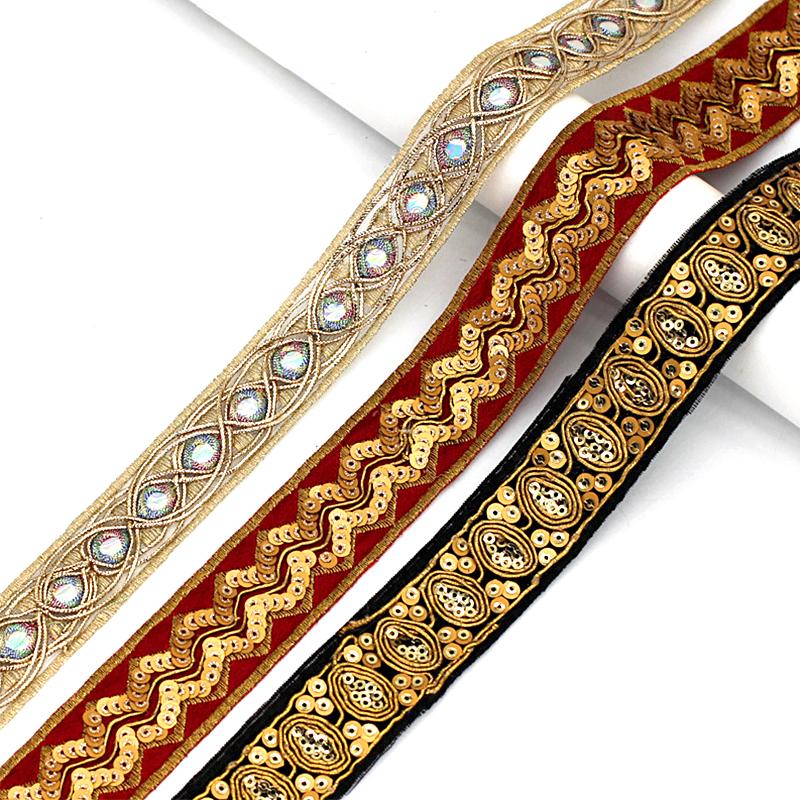 

Вышивка кружева ретро край занавеса жаккардовая лента в этническом стиле аксессуары для свадебной одежды