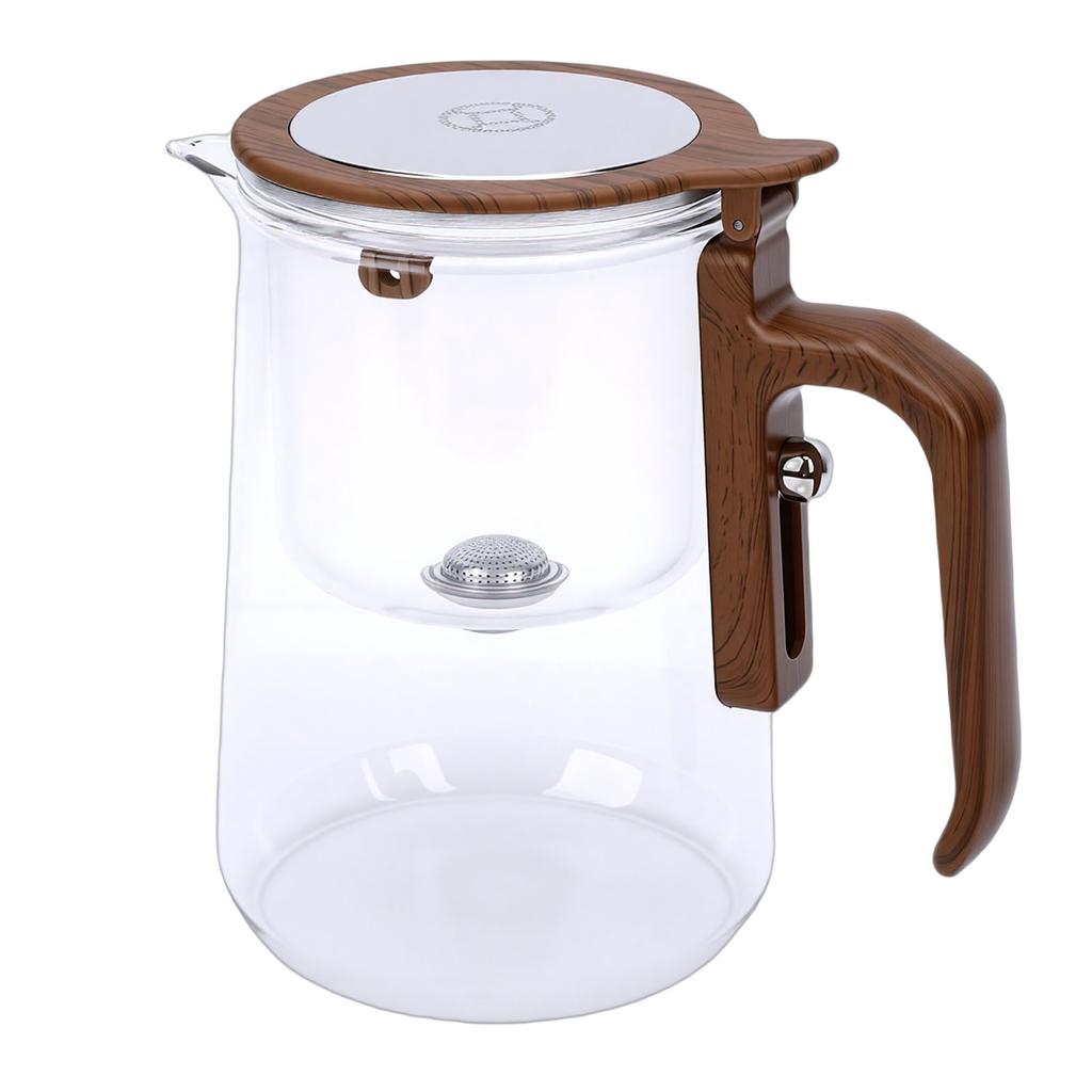 Enchant Tea Pot Large Capacity Transparent Magnetic Water Separation Teapot with Detachable Infuser for Home Restaurant