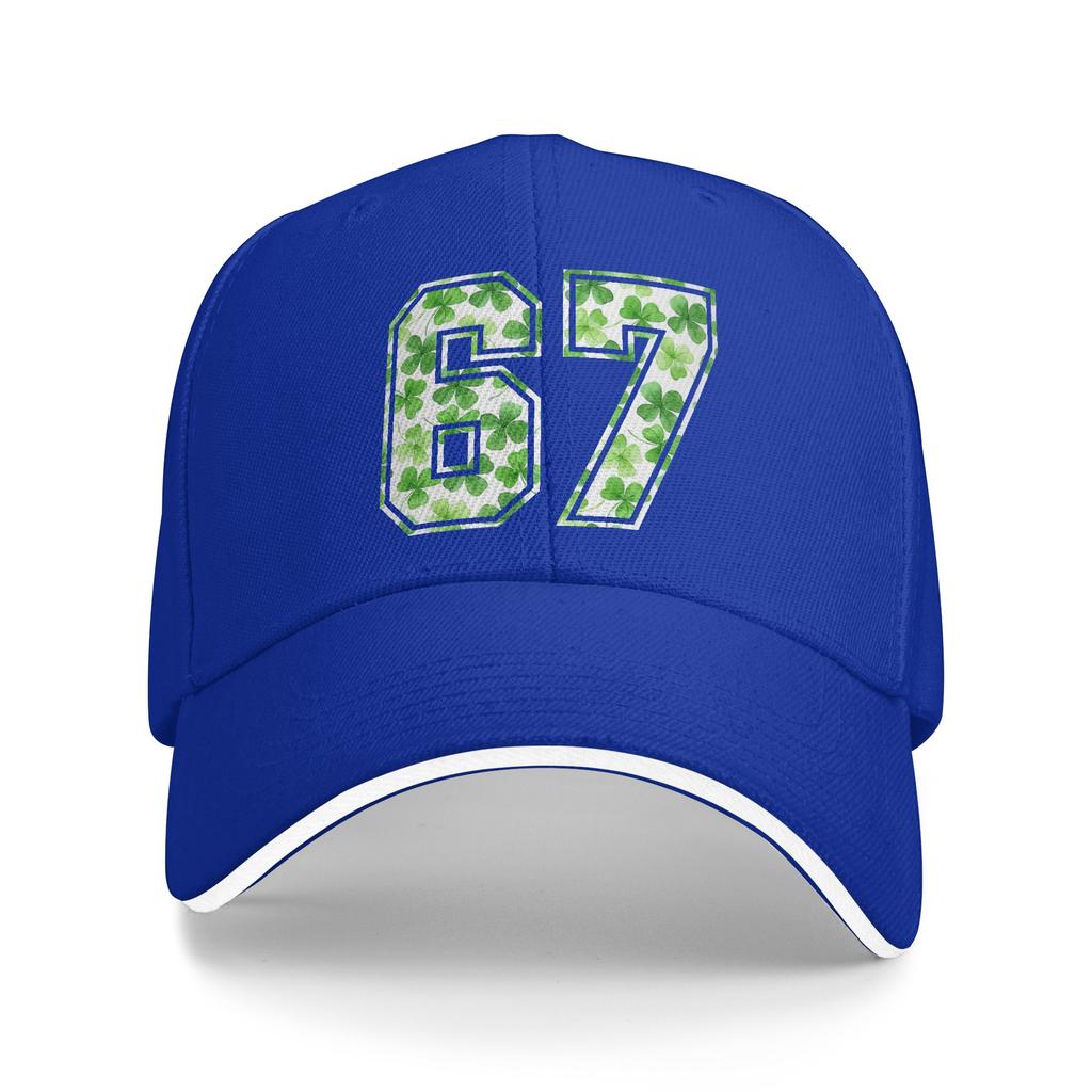 Six Seven Meme 67 St Patricks Day Shamrock 6 7 Meme Casual Baseball Cap Outdoor Sport Trucker Hat Summer Sun Men Snapback Cap