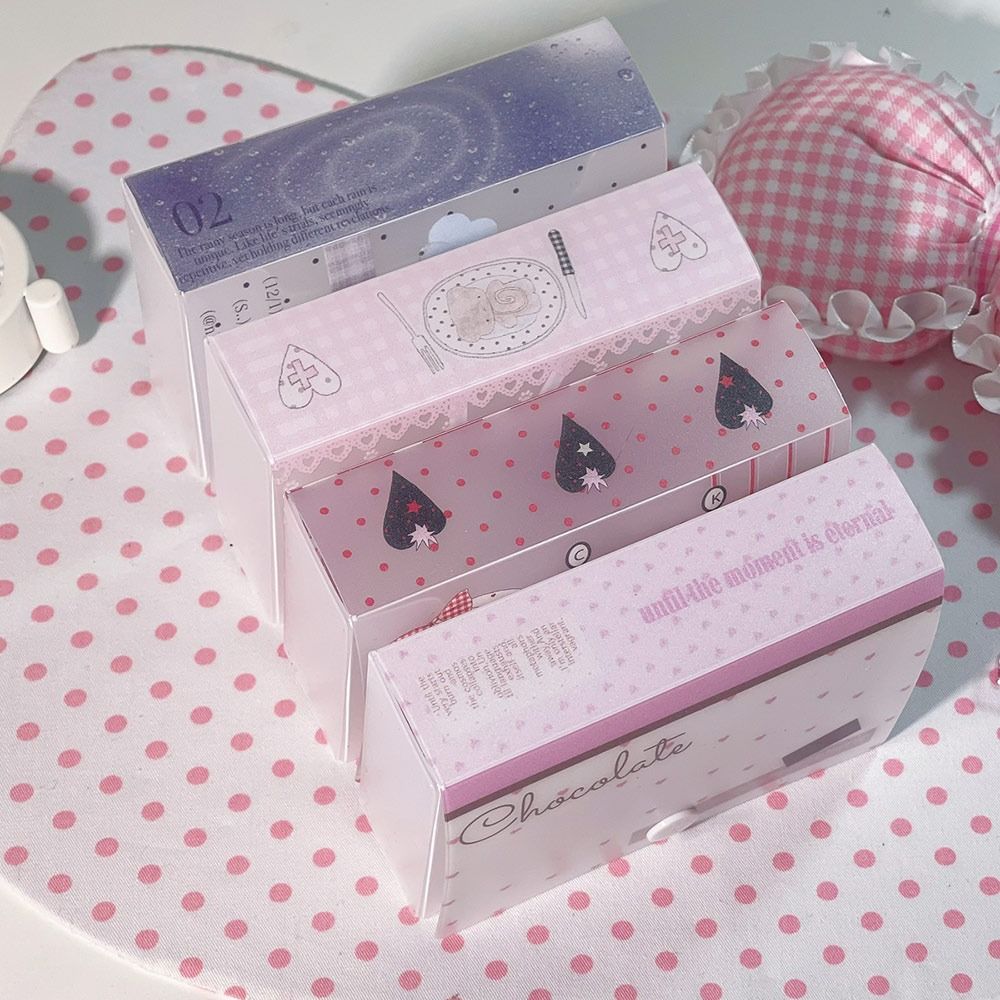 Jewelry Container Storage Box Frosted Texture Cards Box Cute Collection Box  for Storing Jewelry