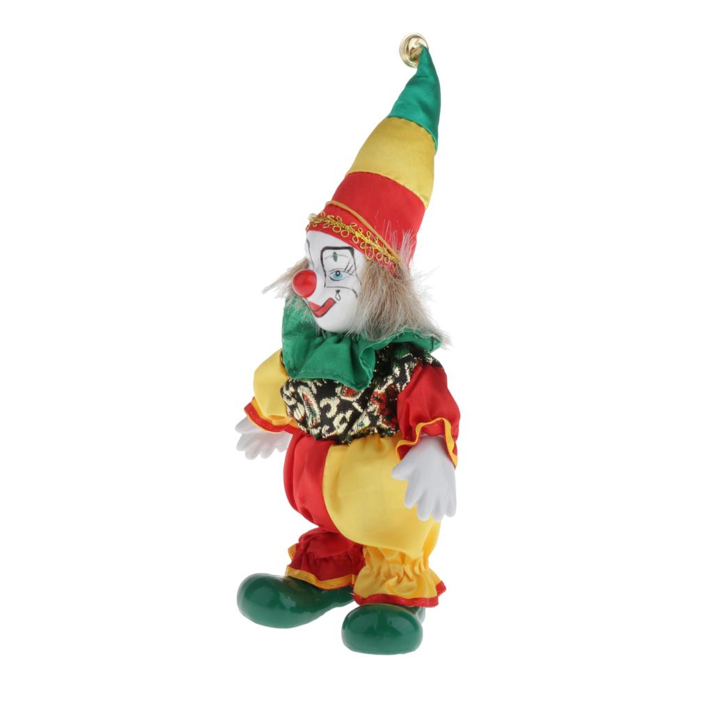 Sammlerstück Lustige Stehende Puppe Clown Porzellan Dekoration Geschenk