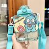 Sanrio Kids Tritan Straw Cup With Double Drinking Compartments For School And Travel