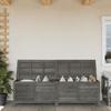 VidaXL Anthracite Garden Storage Box Solid Fir Wood 364762