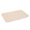 Silicone Dish Drying Mat with Slope Drain Design Non Slip Sink Dish Drying Rack Mat for Kitchen Counter