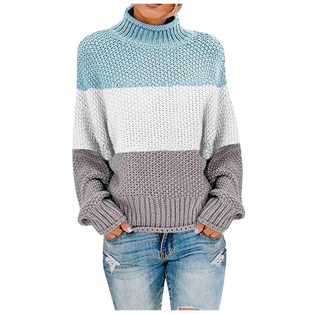 Womens Off The Shoulder Sweater Casual Knitted Loose Long Sleeve Pullover