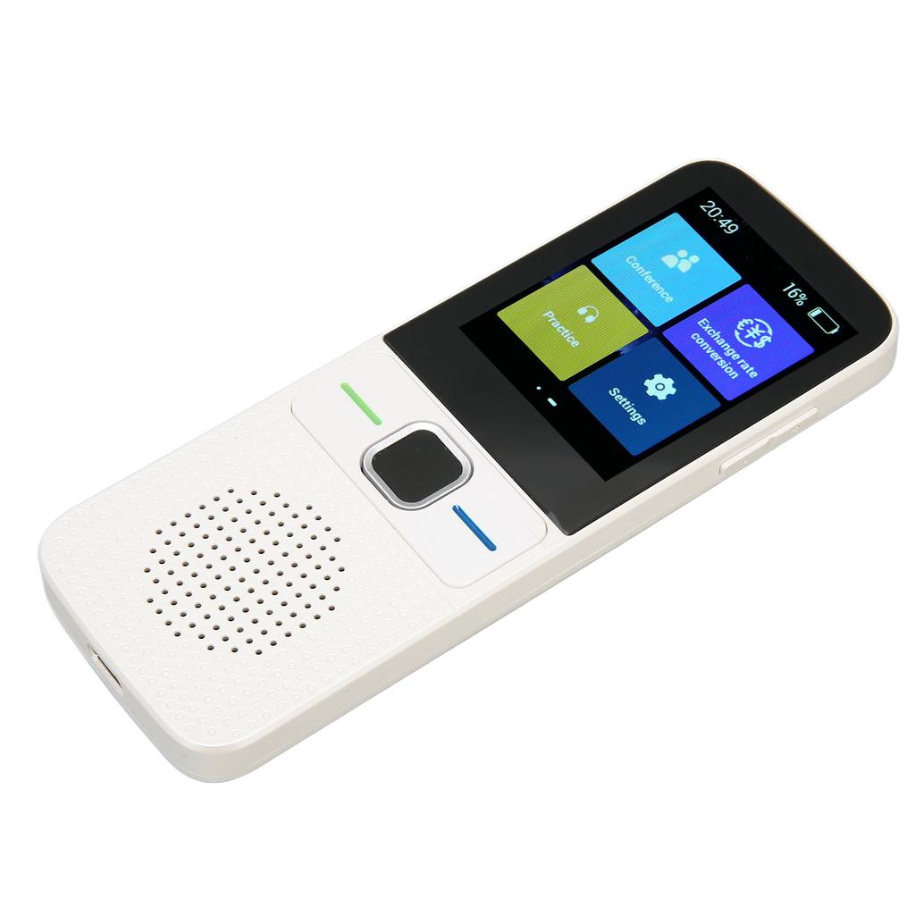 AI Voice Translator WiFi Intelligent Simultaneous Translation Noise Reduction 2.4 Inch Touchscreen Language Translator