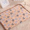 Flannel Puppy Comfortable Sleeping Dog Paw Pattern Dog Cushion Mat Mat Kennel Pet Blanket