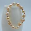 Ladies Bracelet Natural Orange Pearl Baroque Style Fashion Jewelry