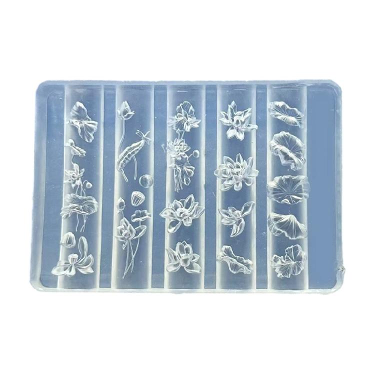 Professional Nail Mould Silicone Stampers With Realistic Floral Lace Multipurpose Crafting Tool for Beauty Projects