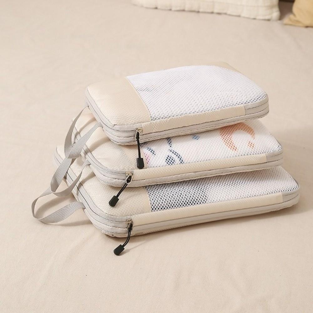 3pcs Multifunctional Travel Compression Bags Large Capacity Storage Mesh Bags  Carry on Luggage