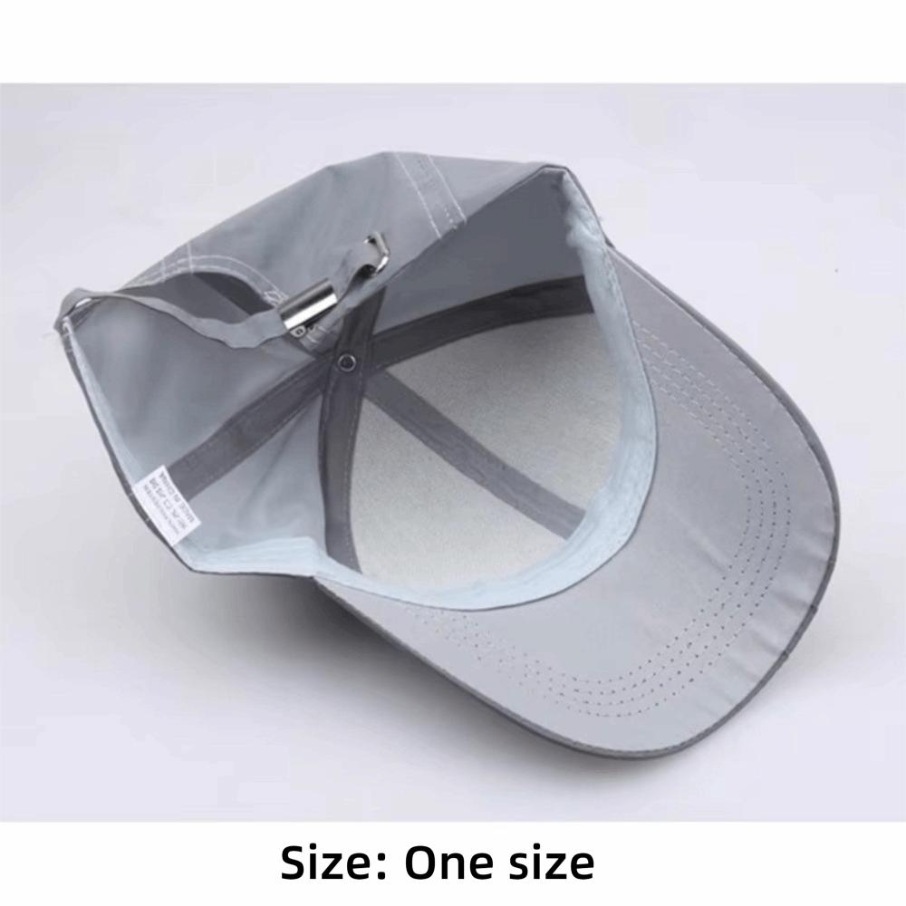Unisex Reflective Luminous Cap Adjustable Sun Protection Sun Visor Breathable Lightweight Hip Hop Baseball Cap