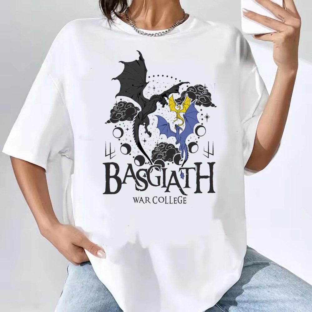 Fourth Wing T Shirt Teen Classic 2000s Streetwear Gothic Graphic Trendy Top Tees Comfortable Grunge Graphic Anime Graphic