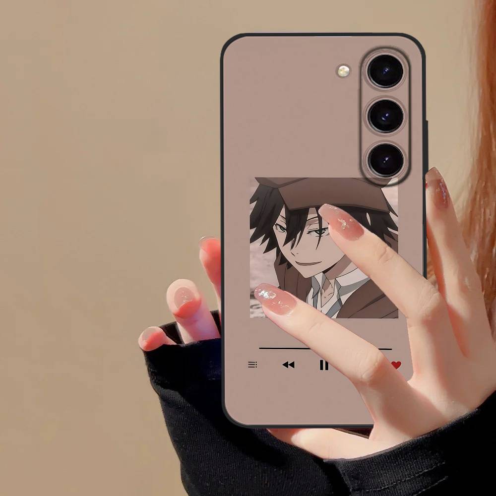 Edogawa Ranpo Phone Case For Samsung Galaxy S24/S25/S22/S30/Note20/Lite/Ultra/5G/Plus/FE Soft Black
