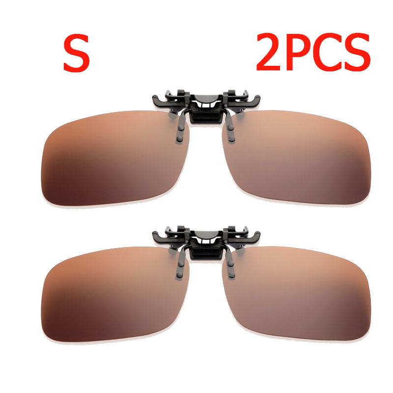 1/2PCS Women Men Glasses Lenses Polarized Sunglasses Clip On Flip Up UV 380 Driving Fishing Night Vision Glasses Clips
