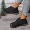 Women's high-top cotton shoes, soft-soled, anti-slip, fleece, thickened, lightweight, one-foot casual and warm cotton boots