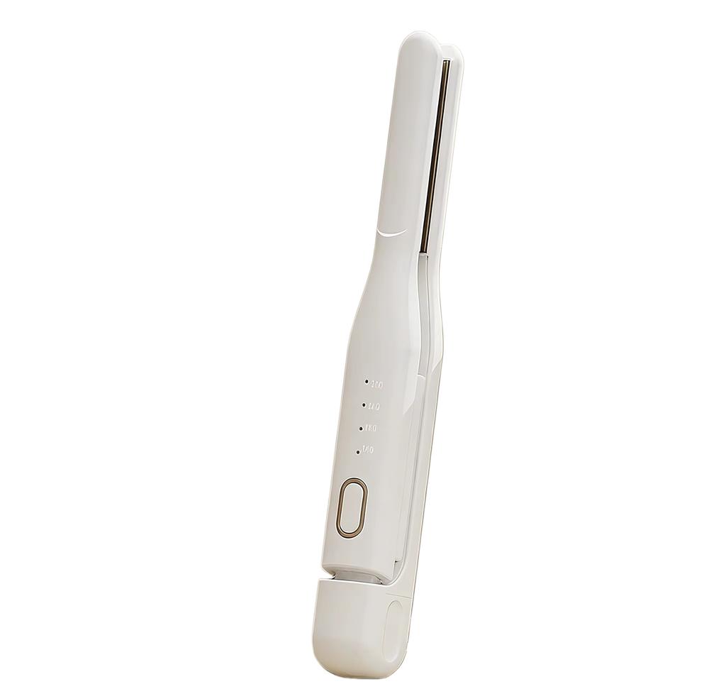 USB Rechargeable Wireless Mini Hair Straightener, Ceramic Ionic LED Temp Flat Iron for Short Hair Edge Straightening Curling
