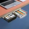 Under Desk Drawer Organizer Table Storage Box Paste Type Drawer Household Cosmetics Kitchen Office Supplies Storage