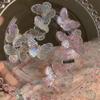 New Gradient Semi Transparent Butterfly Hair Clip Women Simple Fashion Sweet Duckbill Clip for Vacation Hair Accessories