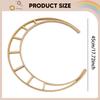 DIY Chime Hoop Crafting Supplies Crafts, Wooden Wreath Frame for Dreamcatcher, Home Wall Hanging