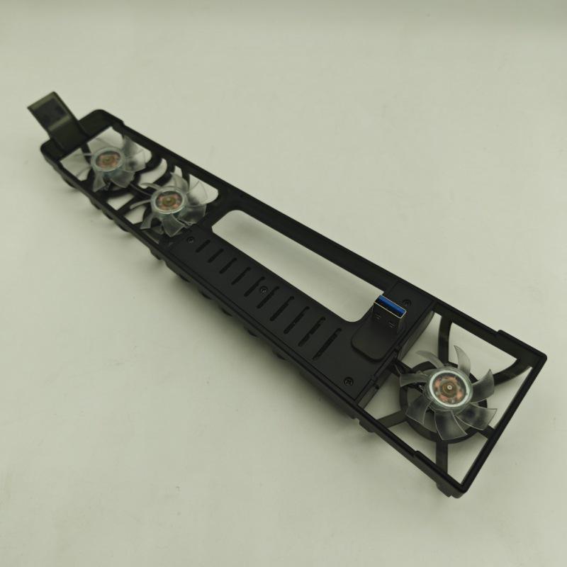 PS5 Slim Console Rear Hanging RGB Cooling Fan with Ambient Light for Pro/Slim Models.