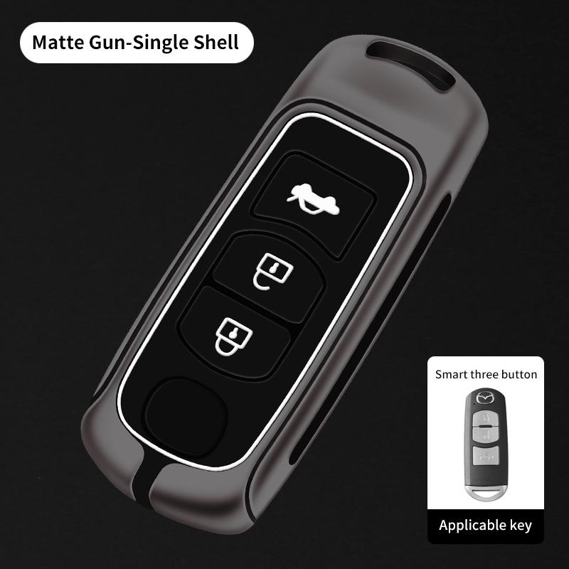 Metal Car Remote Key Case Cover Shell Fob For Mazda 2 3 5 6 Bl Bm Gj Atenza Axela Demio Cx-3 Cx3 Cx-5 Cx5 Cx7 Cx-9 Cx8 Keyless