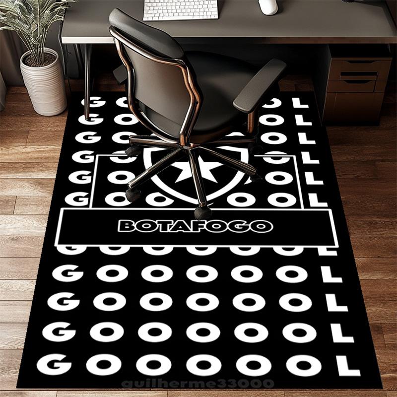 Botafogo Football Club Printed Office Carpet Chair Cushion Entryway Rug, Rugs for Living Room, Bedroom Christmas gifts