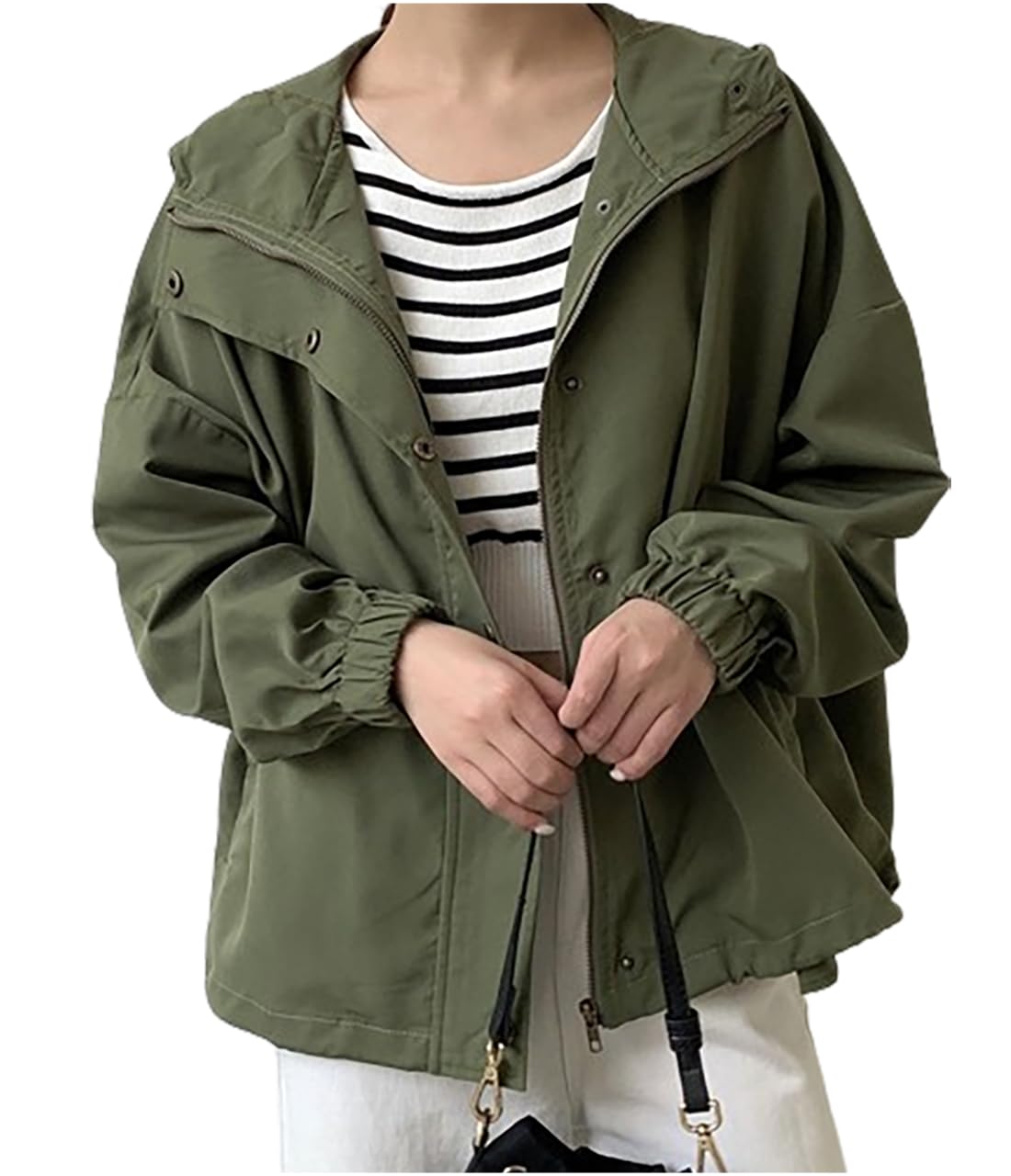 

Mountain Short Large With Military Dark Open For Going Short Khaki [Meluse] Parka, Women s, Spring, Jacket, Outerwear, Coat, Spring/Autumn, Large, хакі