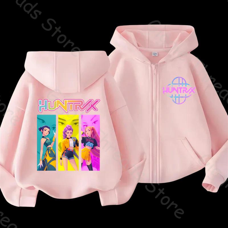 Fantastischer K-POP Dämonenjäger Kinder Zip-Up Hoodie 2025. Gemütliche Cartoon-Jacke für alle Kinder, Jungen und Mädchen. Weltweiter Favorit