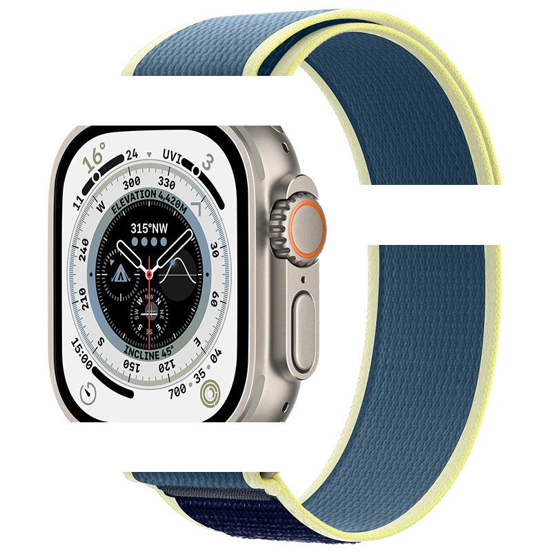 Apple Watch Ultra 10/9 Nylon Woven Velcro Trail Loop Strap