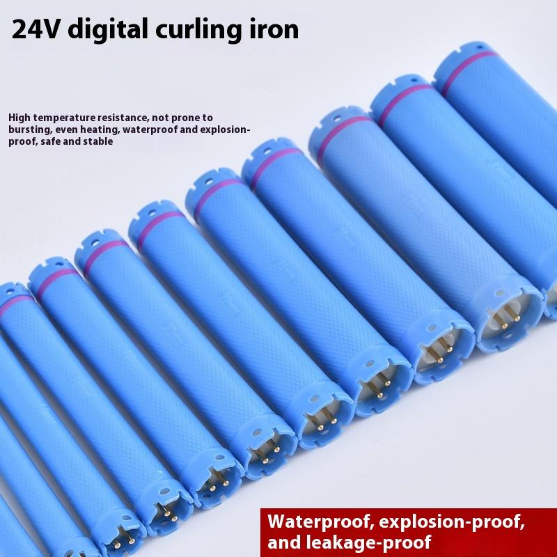 110Mm 24V Digital Hair  Perm Rods Electric Heated Curlers Bars Rollers Wavy Hair Salon Barber Curling Spiral Styling Tools