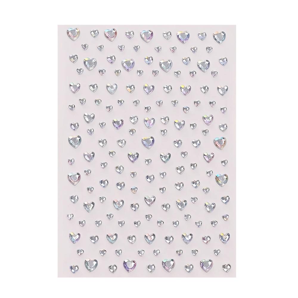 3D Dazzling Face Rhinestone Sticker Aurora Iridescent Rhinestone Sticker Body Decals