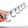 Stainless Steel Hook Hooks Toilet Clothes Hook Kitchen Supplies Hanger Punch-free Hook Rack