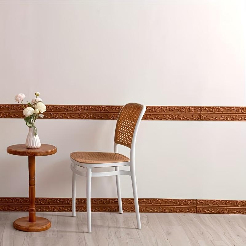 1 Stück 2,3m 3D Wandleiste Sockelleiste Selbstklebend Wasserdicht Fußleiste Tapete Wandaufkleber Für Zimmer Wohnungsdekoration