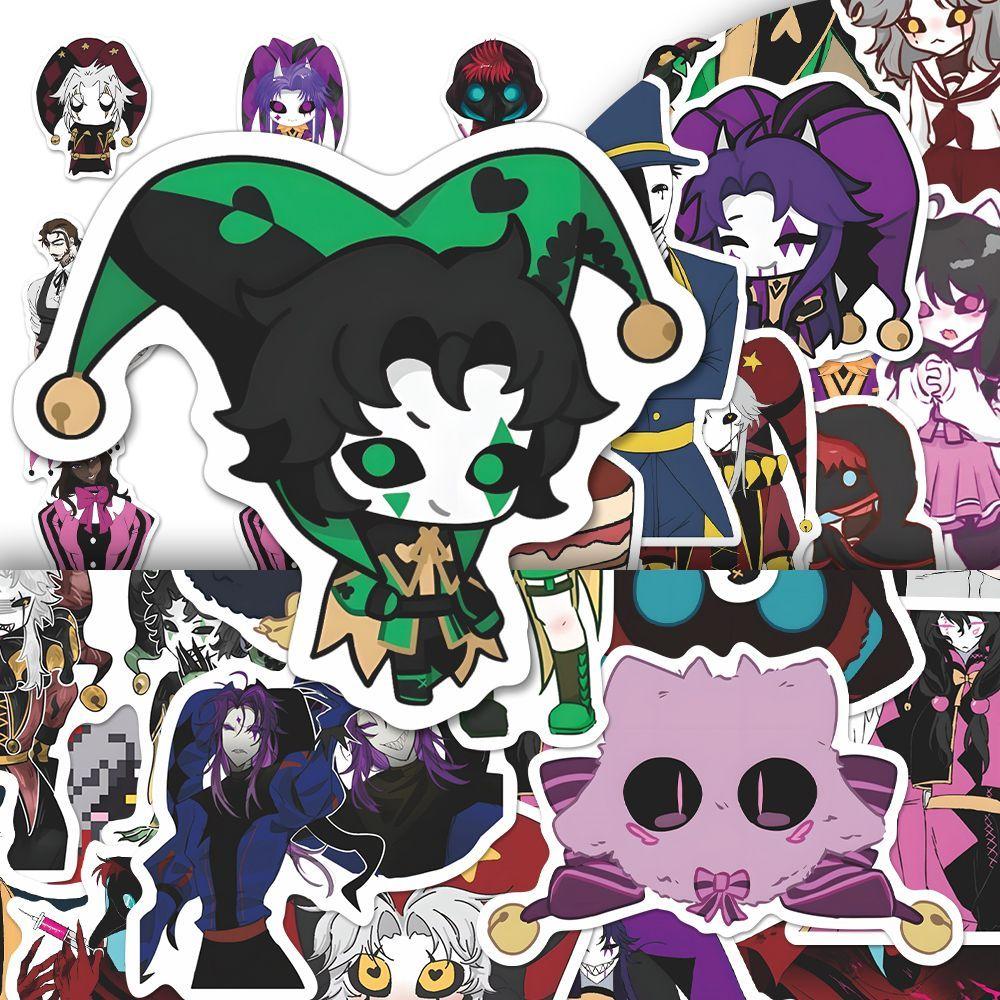 73PCS The Freak Circus Pierrot Anime Stickers Cartoon Graffiti Decals Helmet Skateboard Laptop Motorcycle Sticker Decor As shown