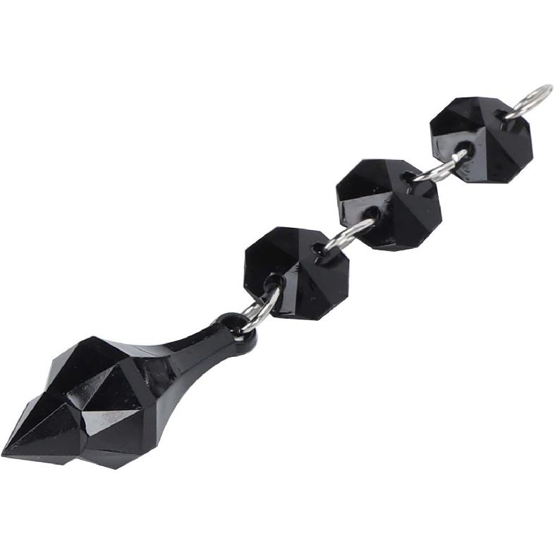 10Pcs Crystal Pendant, Chandelier Crystal Pendant Chandelier Crystal Prisms Beads Tapered Acrylic Material Irregular Beaded Ornament DIY Lamp