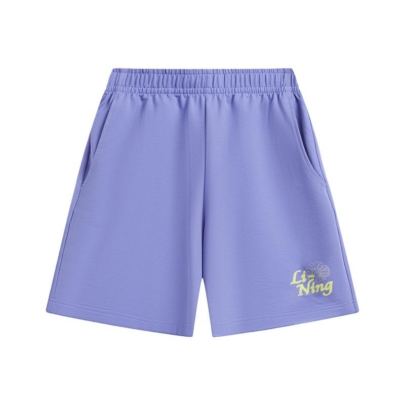 Li Ning Sports Lifestyle Series Logo Print Casual Shorts Women Shorts AKSW242-2