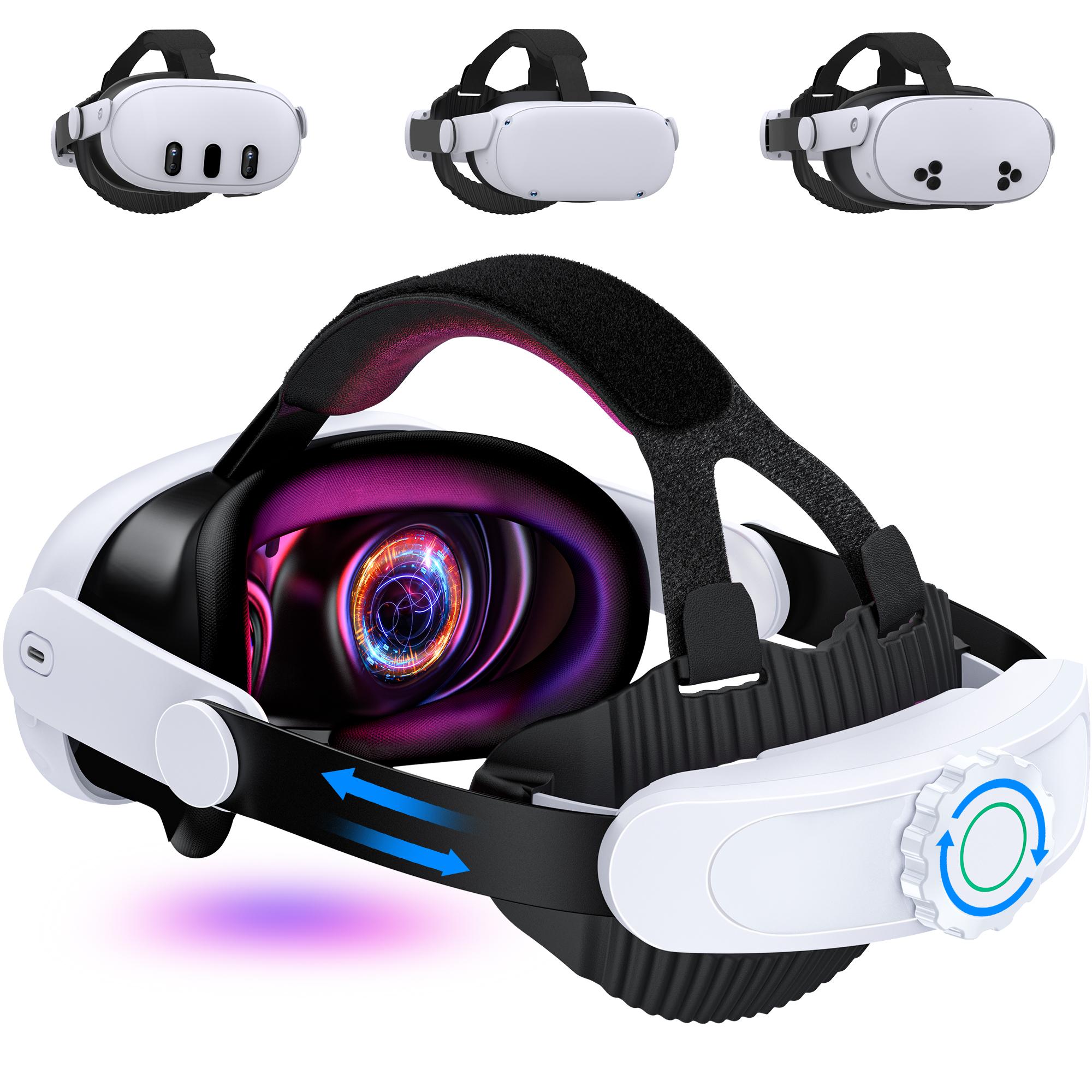 BEBONCOOL MV1001 For Meta Quest 3S/Quest 3/Quest 2 Head Strap Battery Pack Battery Head Strap Compatible for Oculus Head Strap Head Strap