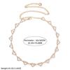 Rhinestone Body Jewelry Tassel Bikini Belly Chain Adjustable Heart Waist Chain  Female