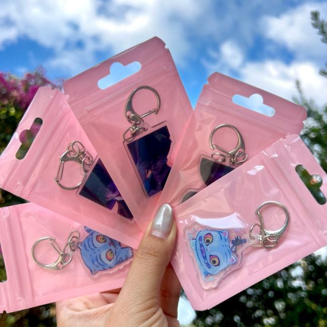 K-Pop Demon Hunters Keyring Set (Saja Boys Jinwoo · Baby · Derpy) 5Pcs