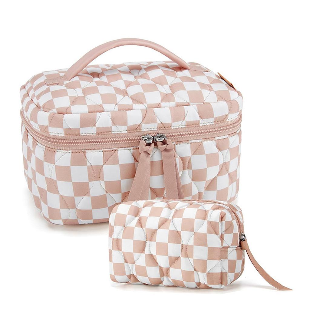 BAGSMART Ladies Portable Cosmetic Bag Large-capacity Travel Washing Bag  Makeup Storage Bag High Appearance Index