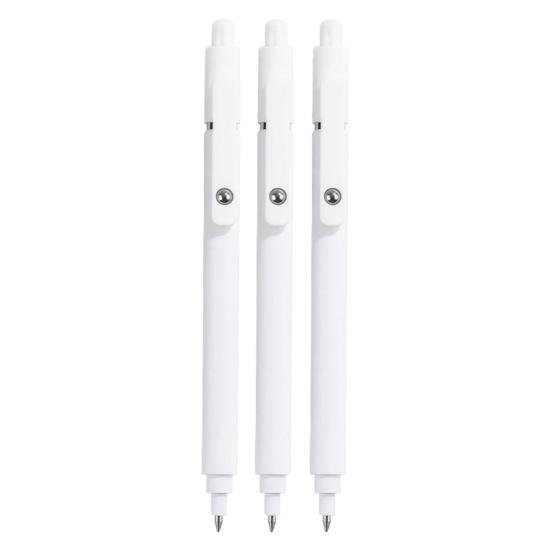 

Гелевая ручка 0,5 мм, сменный стержень, быстросохнущие чернила, стальной шариковый зажим, удобный корпус, гладкое письмо без размазывания белый