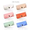 Women's 4-Ring Genuine Leather Smart Key Case, Tri-Fold, Leather, Cowhide Leather, Slim, Compact, Mini Key Holder, 4-Ring Key Hook, Pastel Colors,