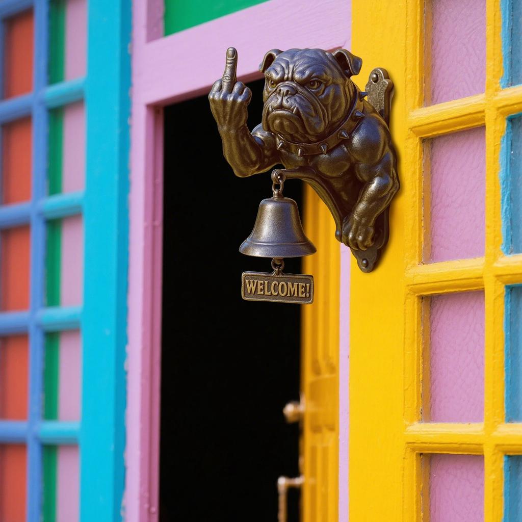 Welcome Bell, Sheepdog Welcome Bell, Funny Pomeranian Welcome Bell, West Terrier Welcome Bell, Welcome Bell