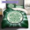 Celtic Football Club  Pattern Bedding Quilt Set  Home Decoration  Gift (1 * duvet cover + 2 * pillowcase  without core)