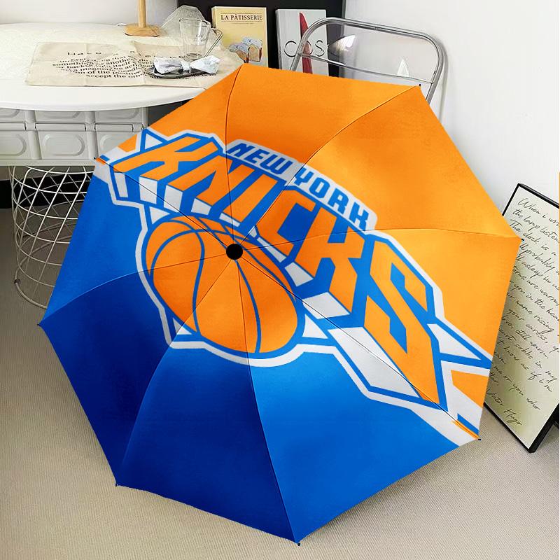Knicks Logo Umbrella Folding umbrella, automatic umbrella 8-Frame for Travel, camping Use Gift for Halloween Christmas
