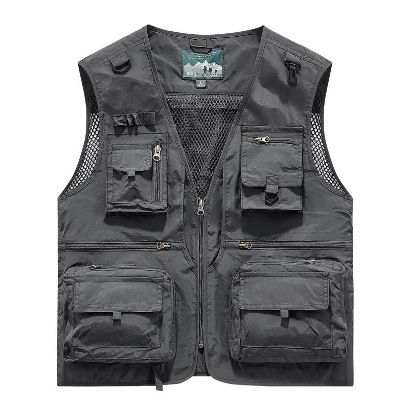 Men s Outdoor Casual Fishing Vest - American/European Sizes 3XL