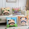 Pixel Funny Cartoon Game Art O-Oyajitchi Cushion Cover Soft Pillow Case for Sofa Living Room Home Office Decor Protective Covers