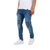 Mens Denim Biker Skinny Jeans