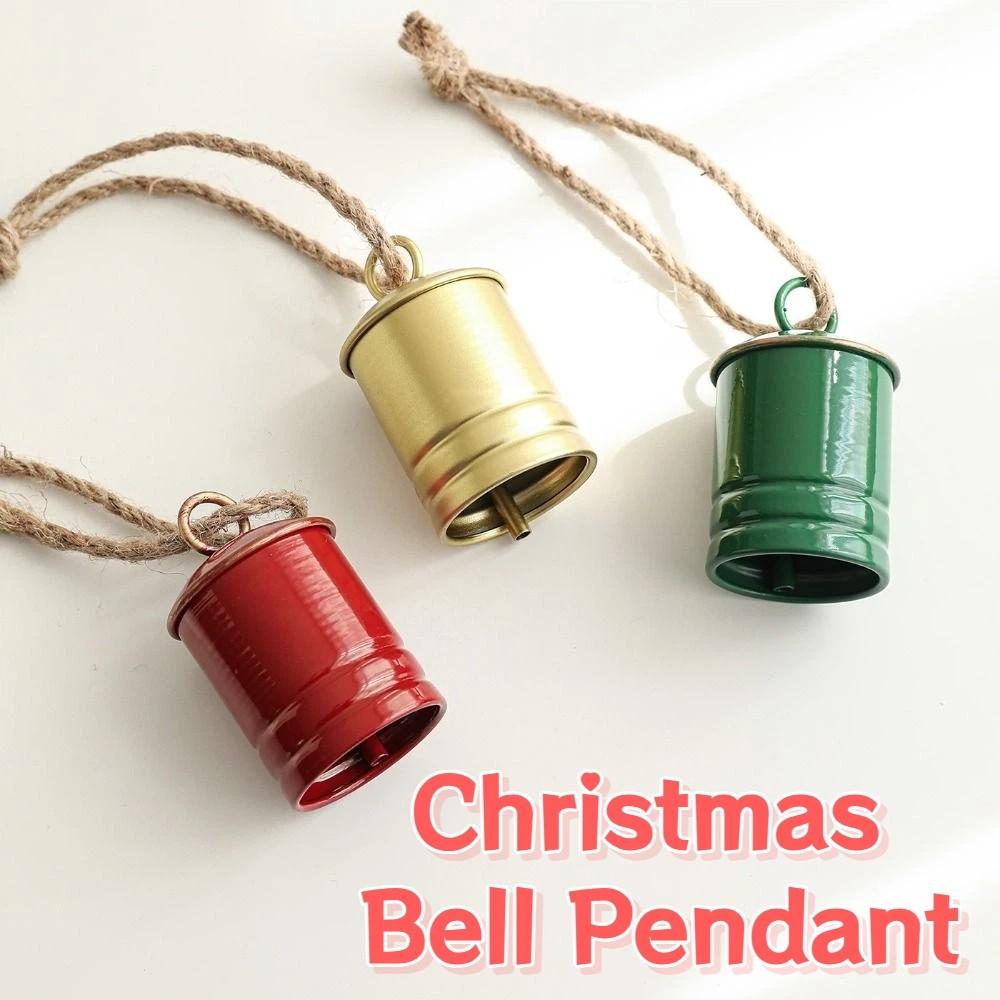 Exquisite Christmas Bell Pendant Creative Metal Hanging Bells Christams Cow Bells Home Door Decor